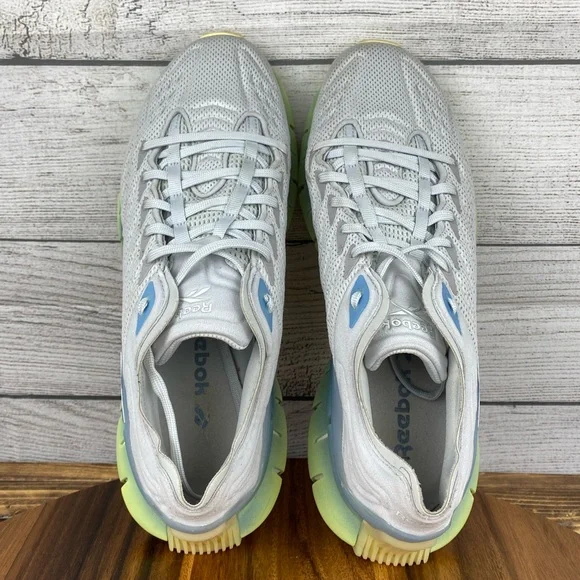 Reebok Zig Kinetica Lemon Glow Fluid Blue Training Shoe EH2811 Women’s Size 9.5 - Picture 9 of 11